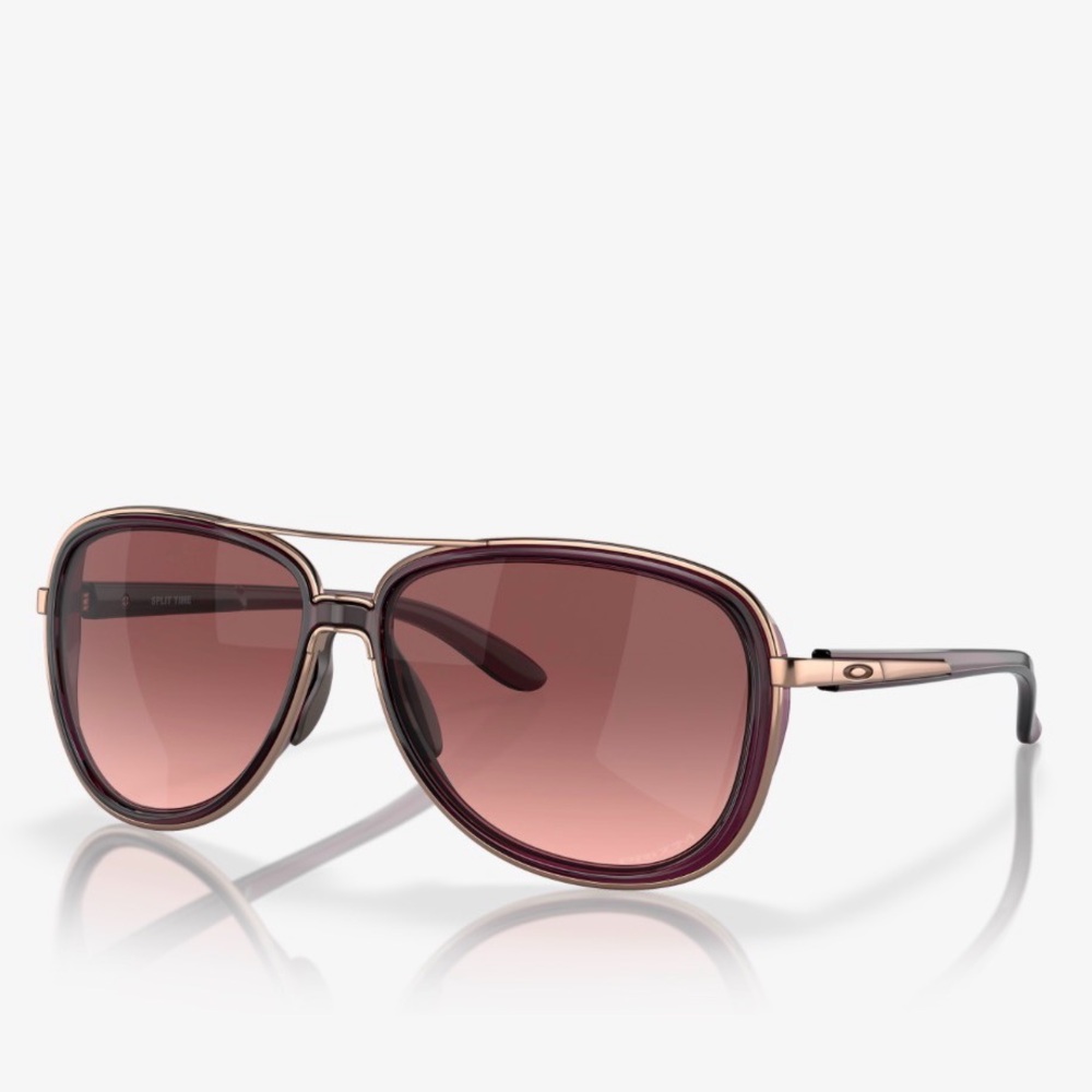 Oakley Women's Split Time Crystal Raspberry Sunglasses